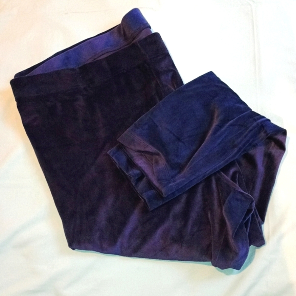 💙 NWOT Womens Old Navy Soft Royal Blue Velour Pants 3X 4X Comfy Casual Dressy